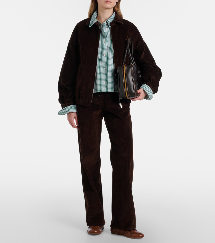 Miu Miu Miu Miu Oversized Cotton Corduroy Blouson Jacket 