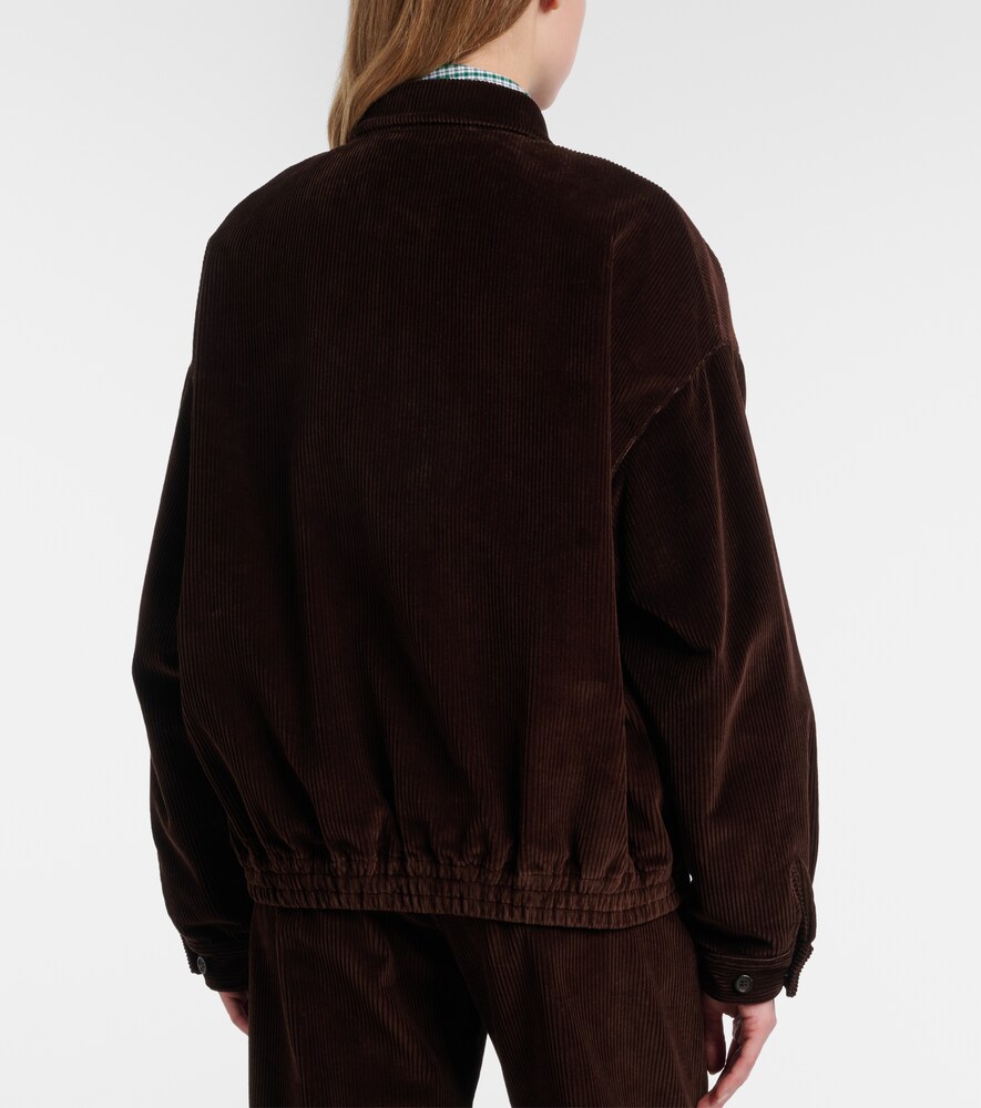  Miu Miu Miu Miu Oversized Cotton Corduroy Blouson Jacket 