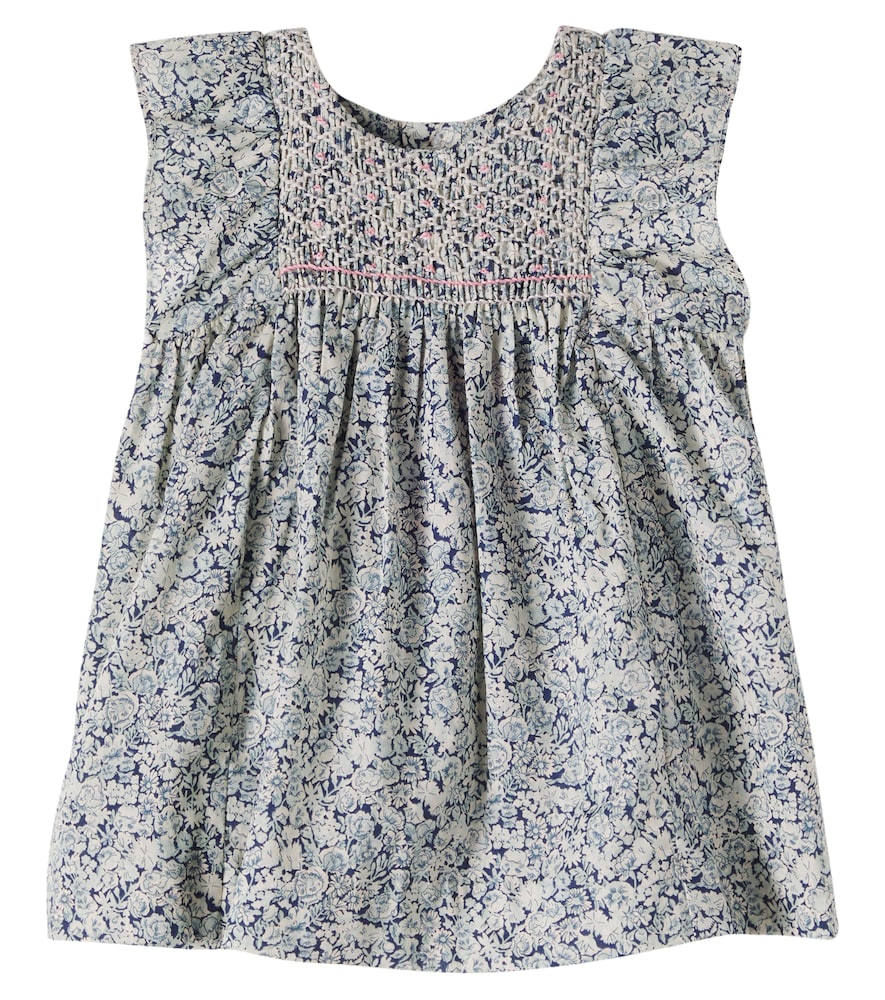 Bonpoint Multicoloured Baby Cadelili Floral Smocked Cotton Dress M Size 6 - Mytheresa