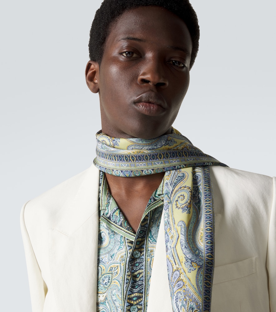  Etro Etro Printed Silk Scarf 