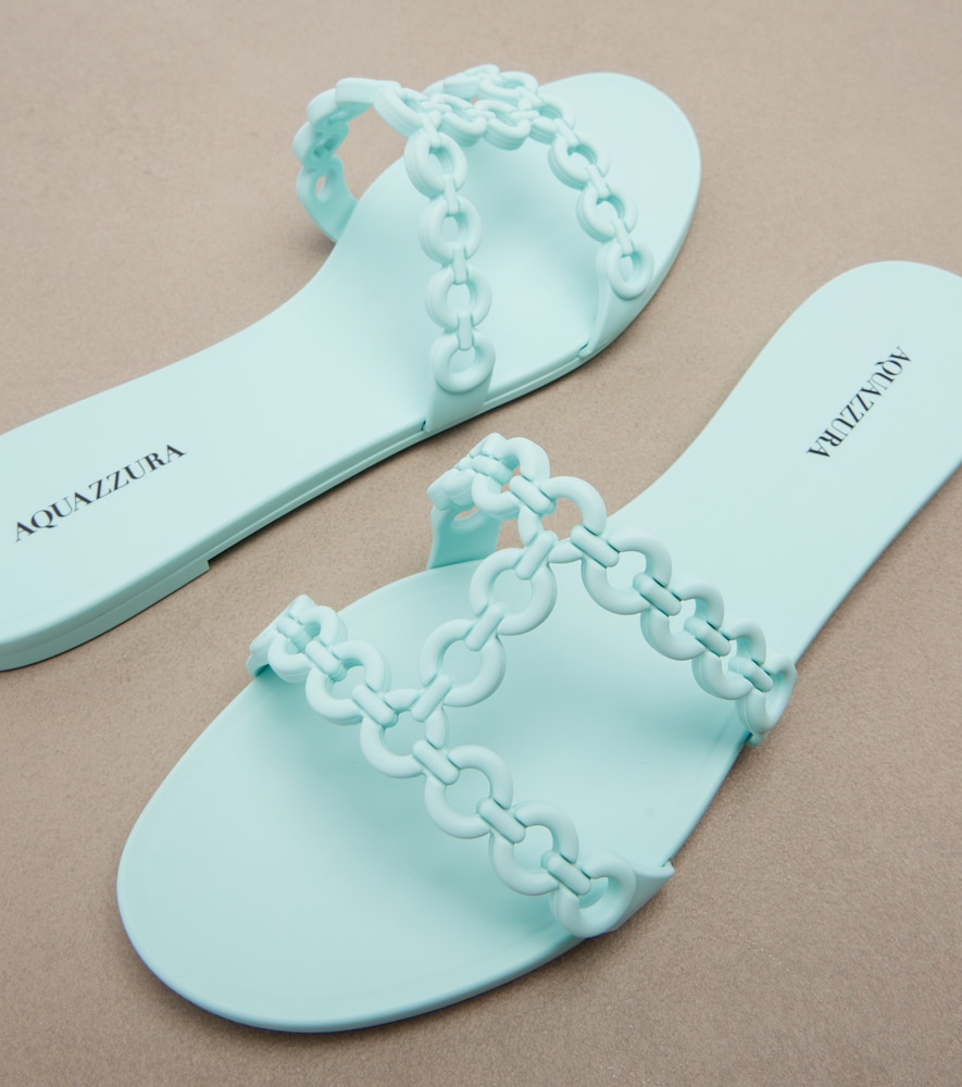  Aquazzura Aquazzura Pantoletten Infinity Chain Jelly 