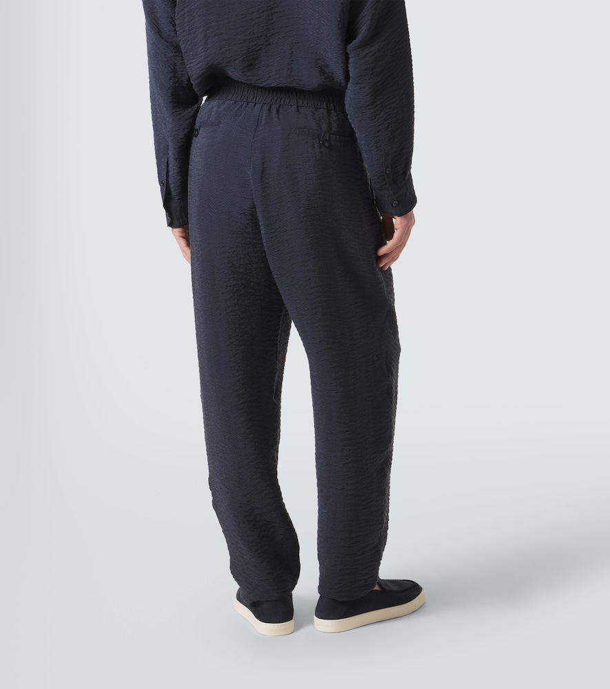  Giorgio Armani Giorgio Armani Gerade Hose Aus Seersucker 