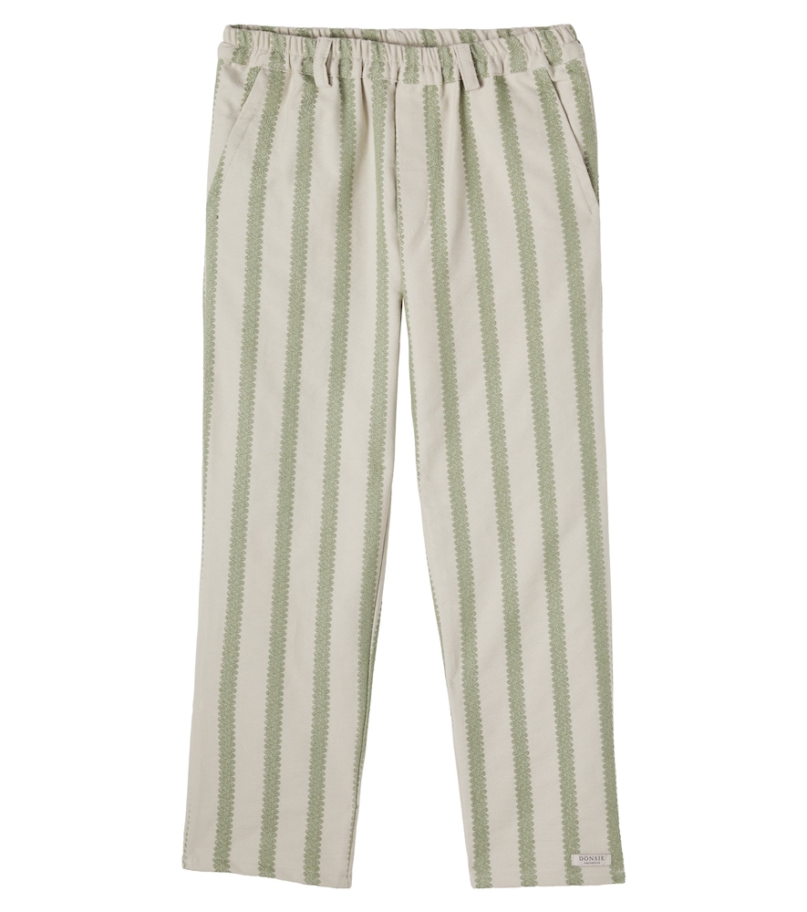 Pantaloni Mazen in cotone a righe