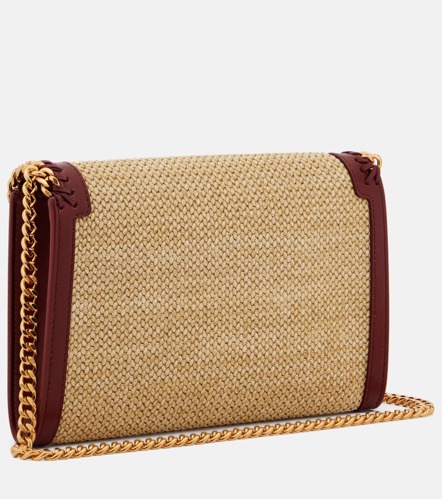  Stella Mccartney Stella Mccartney Cartera Con Cadena Falabella De Efecto Rafia 