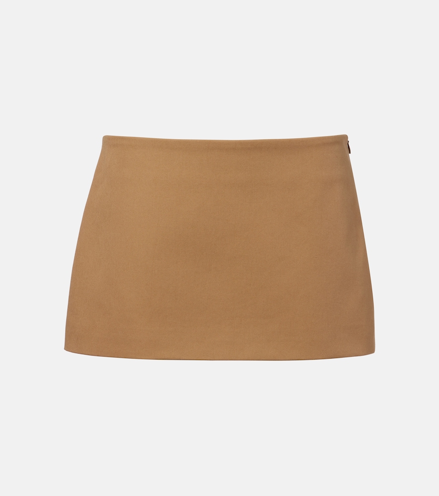 The Frankie Shop Hera cotton twill miniskirt