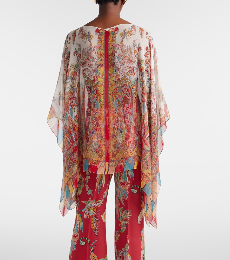  Etro Etro Printed Silk Cape 