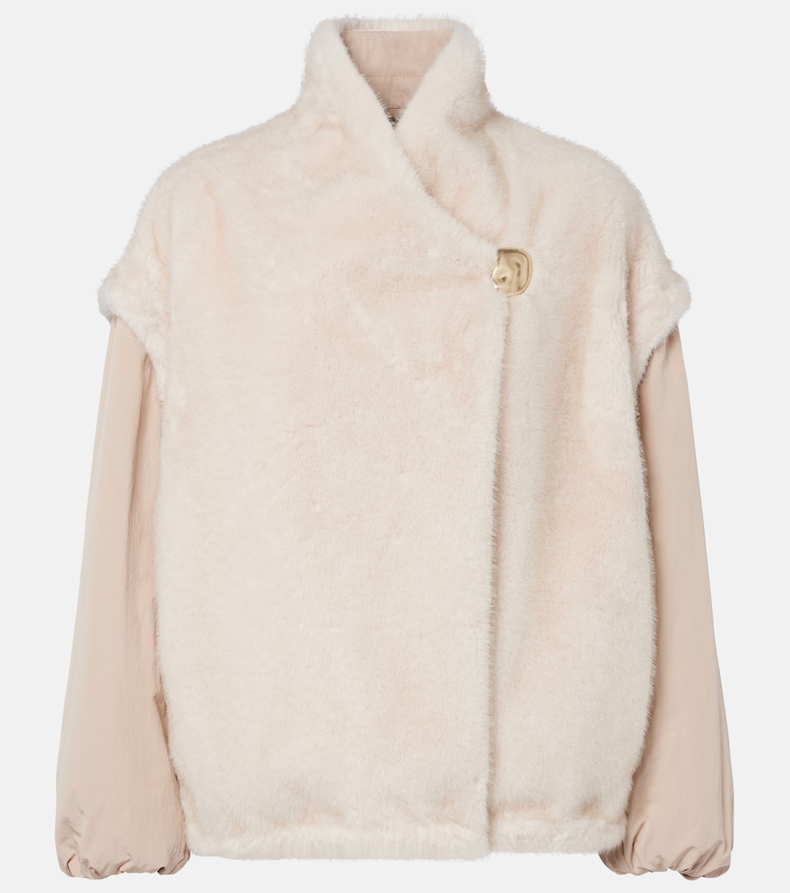 Moncler Chardonneret fleece down jacket