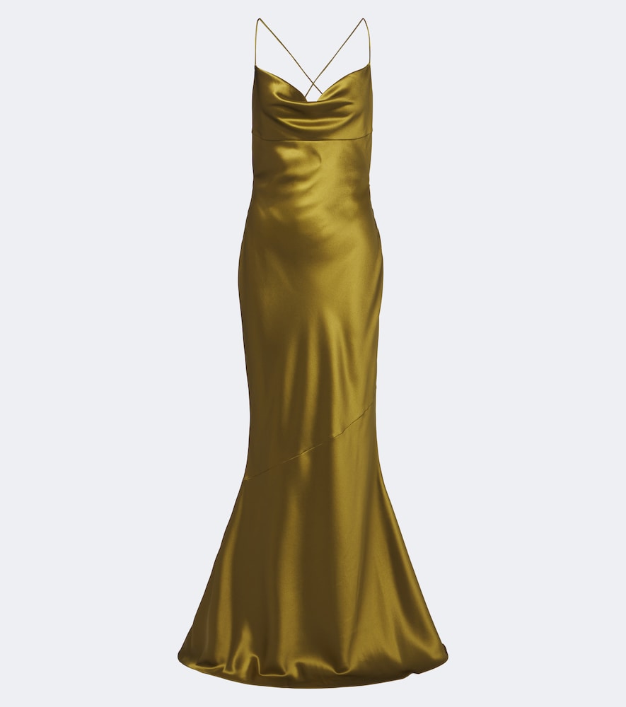 Retrofête Robe Lukka aus Satin
