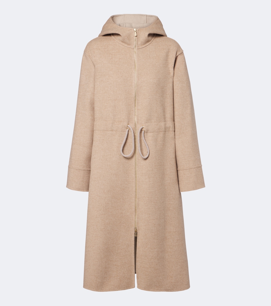Eleventy Cappotto in lana e cashmere con cappuccio