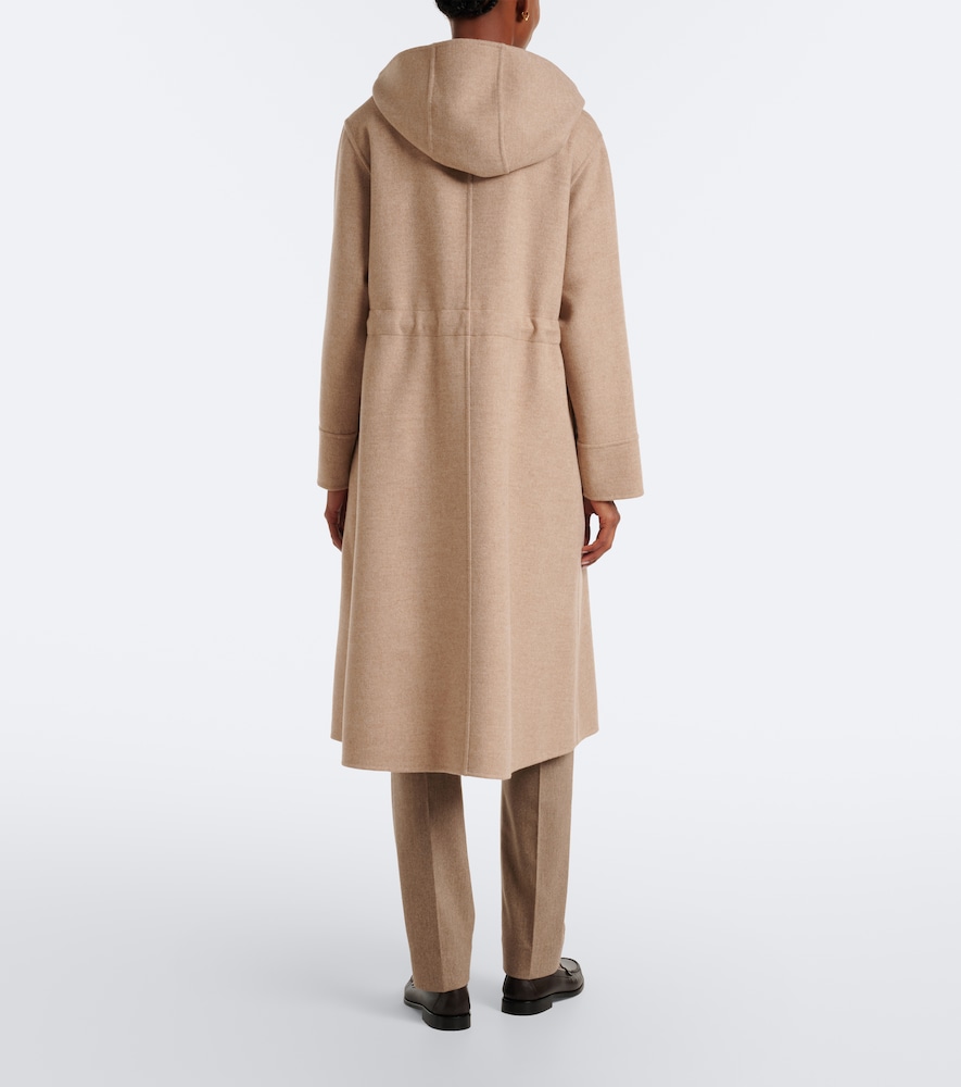 Hooded Wool And Cashmere Coat