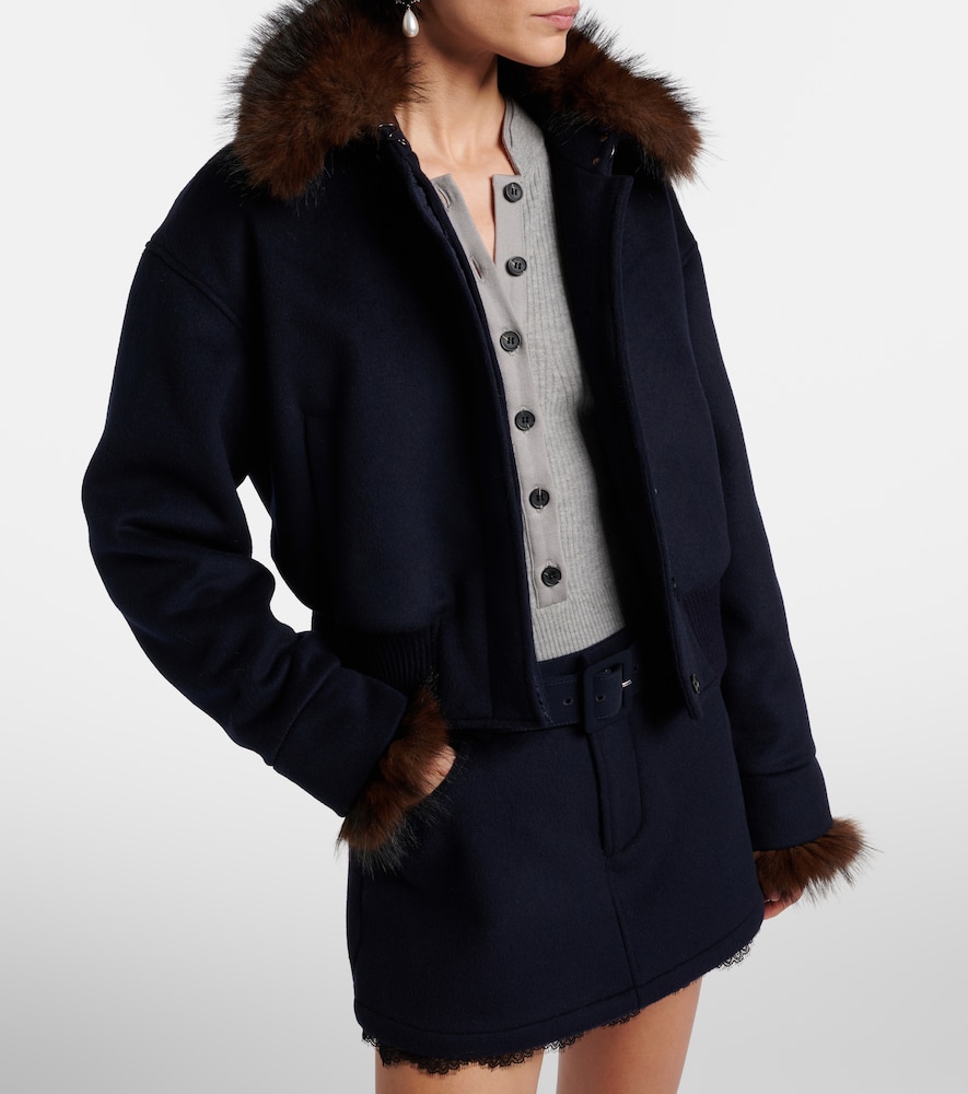 Teddy-Trimmed Jacket
