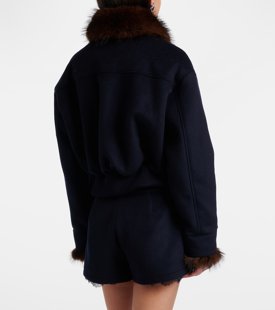 Teddy-Trimmed Jacket