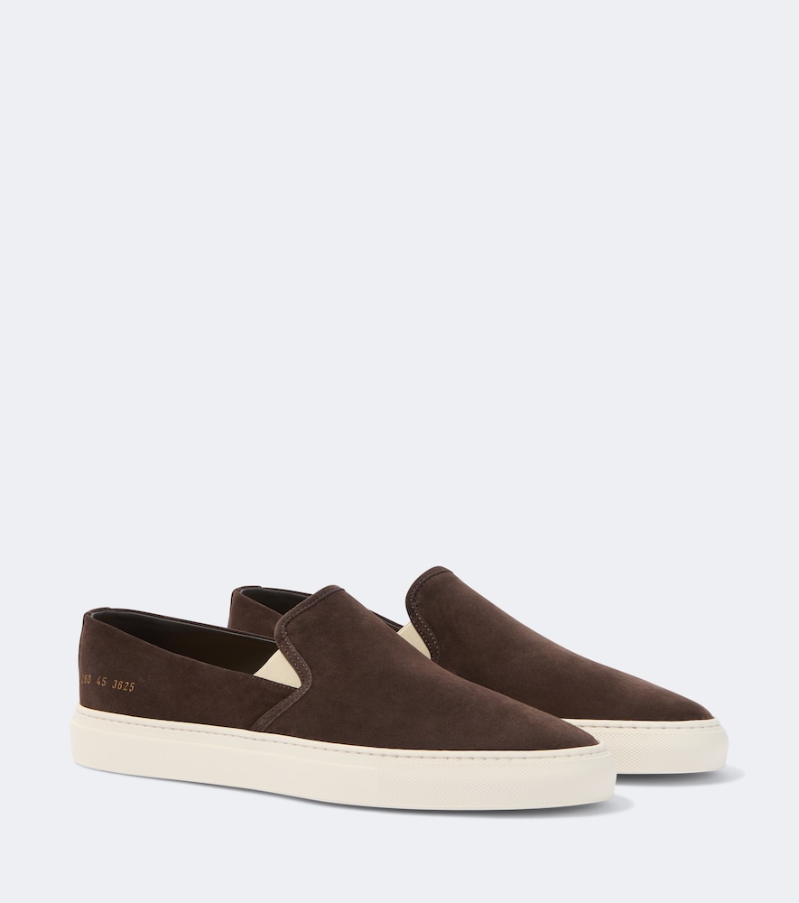Slipper aus Veloursleder