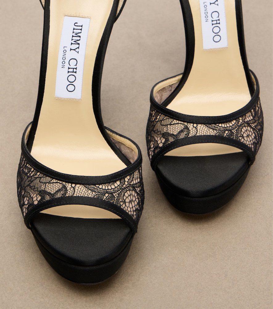 Pattie Lace Platform Sandals