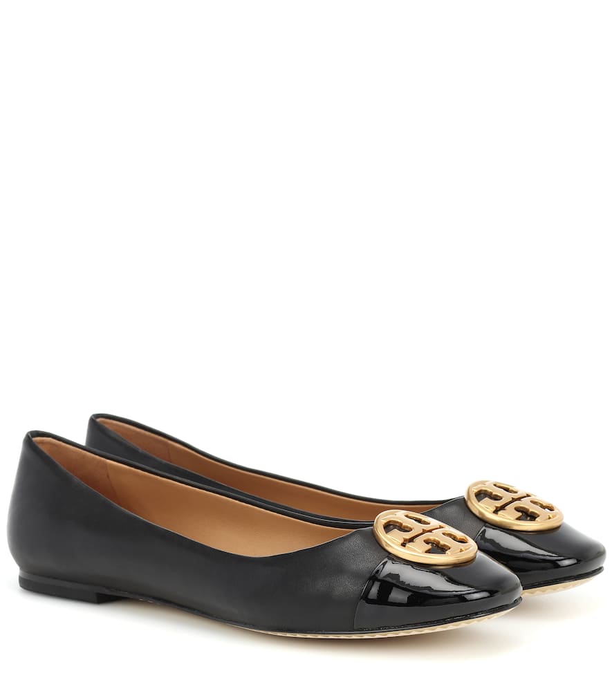 Tory Burch Chelsea Cap Toe Ballet Flat In Black