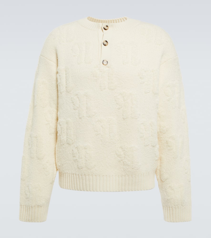 Nanushka Pullover Monogram Aus Wolle In Beige