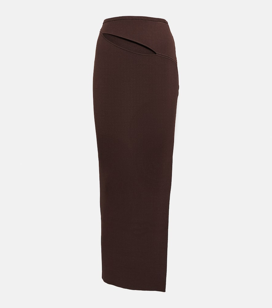 Christopher Esber Slash-detail Maxi Skirt In Brown