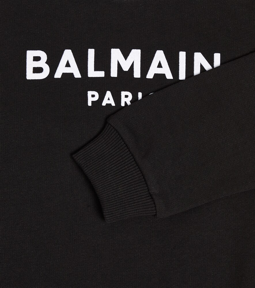  Balmain Kids Balmain Kids Logo Cotton Jersey Sweatshirt 