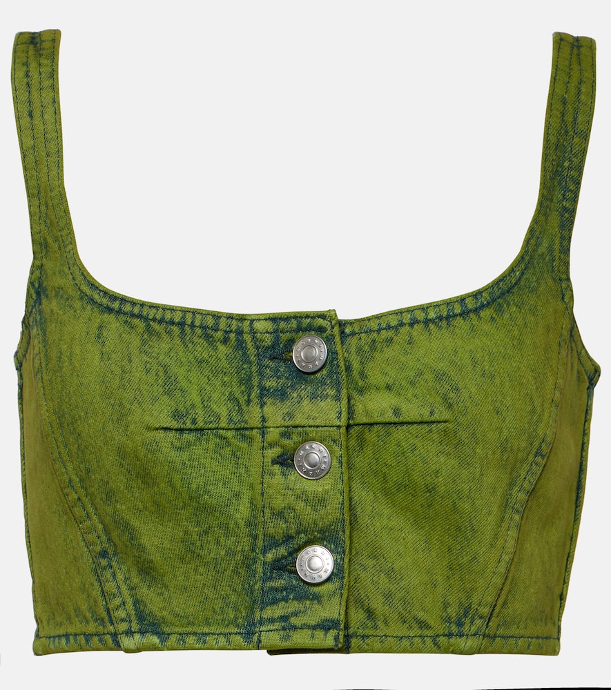 Marni Woman Top Green Size 2 Cotton In Kiwi