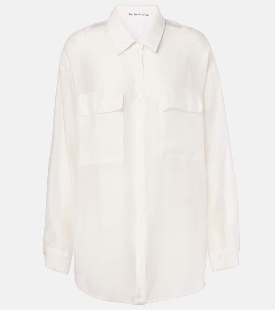 The Frankie Shop Madeline sheer shirt