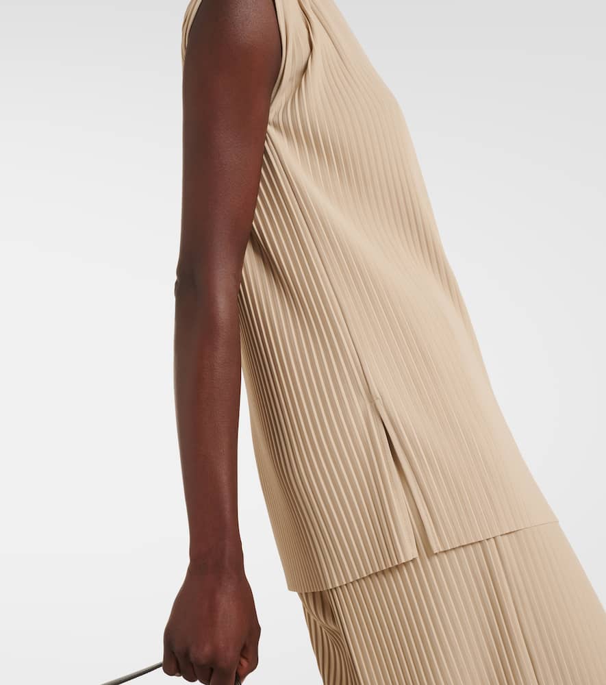 Max Mara Top Cambusa In Beige