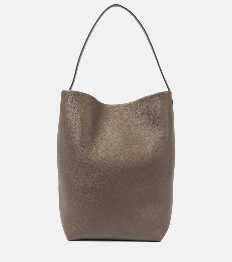 The Row N/s Park Large Leather Tote Bag In Brown