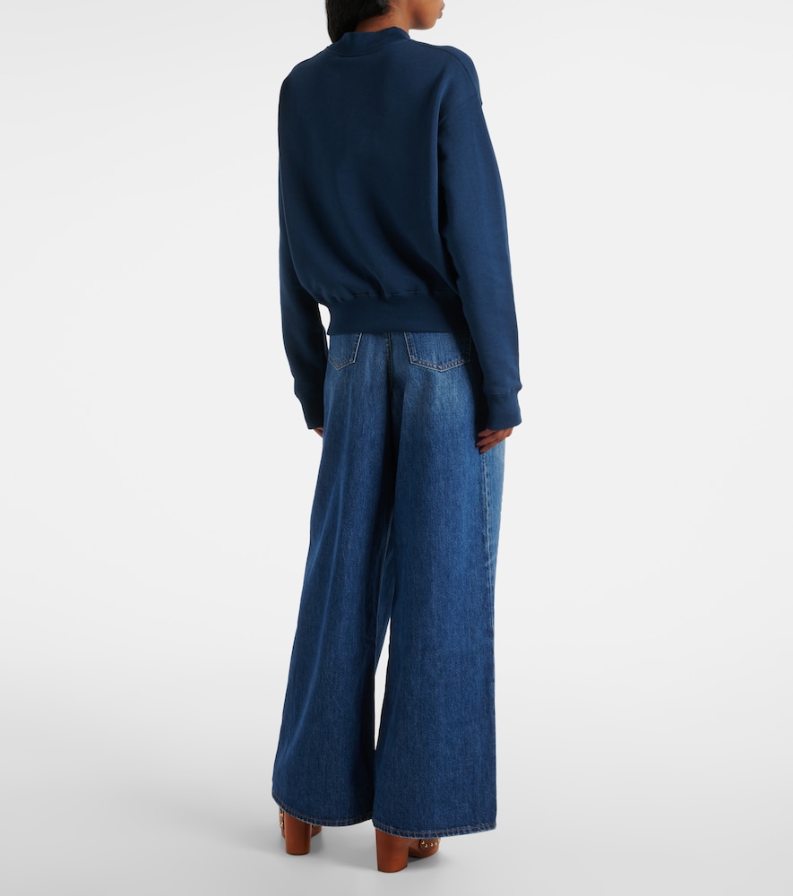  Chloe Chloe Logo Cotton Fleece Sweatshirt 