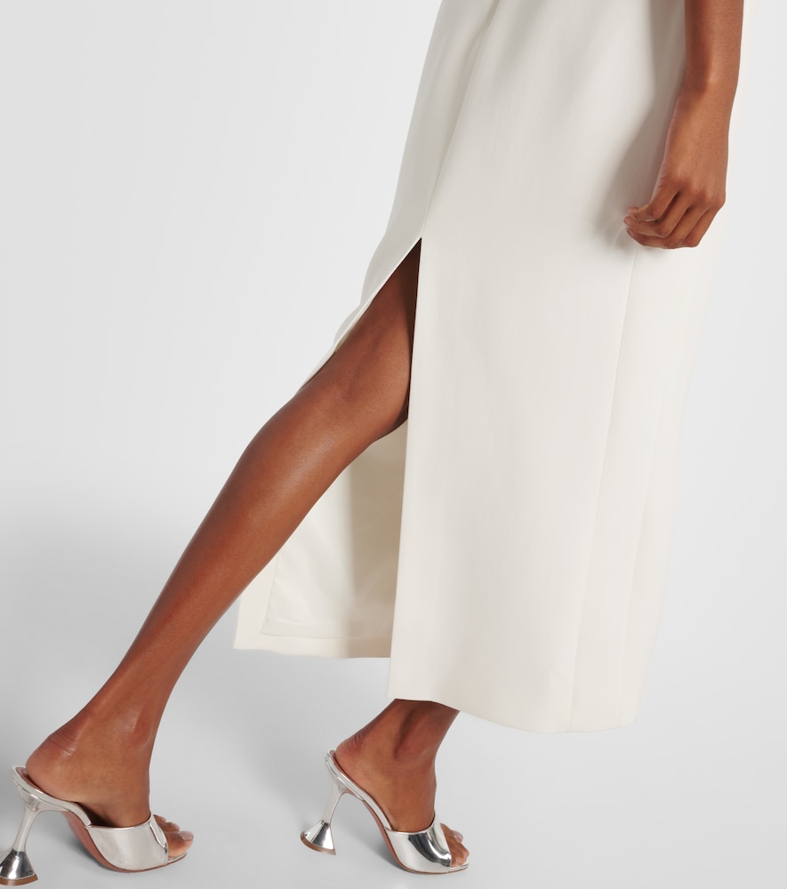  David Koma David Koma Bridal Midikleid Mit Federn 