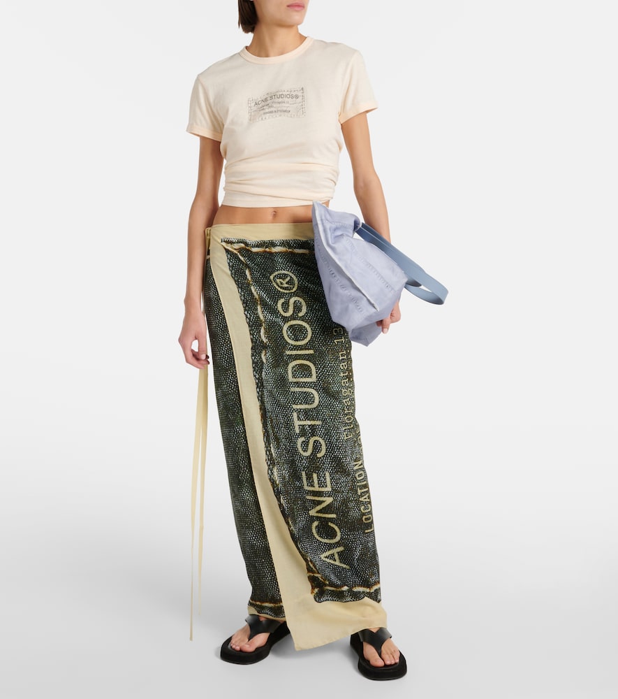  Acne Studios Acne Studios Logo Cotton Scarf 