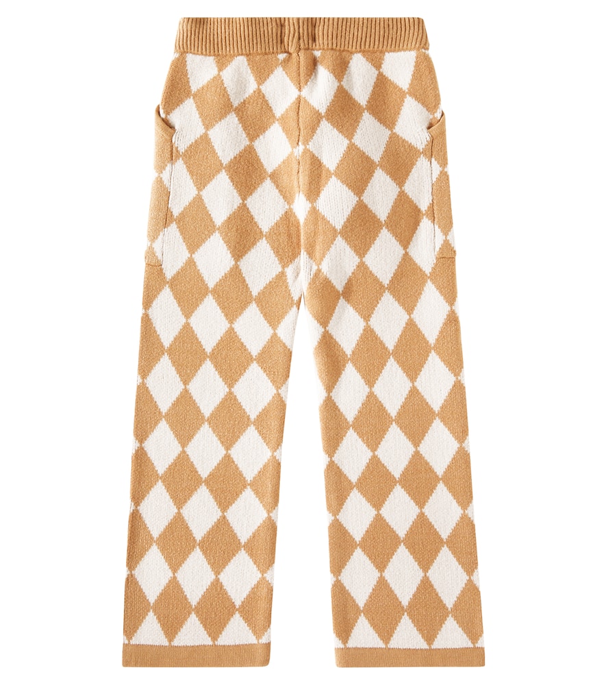 Scotch & Soda Checked Sweatpants In White