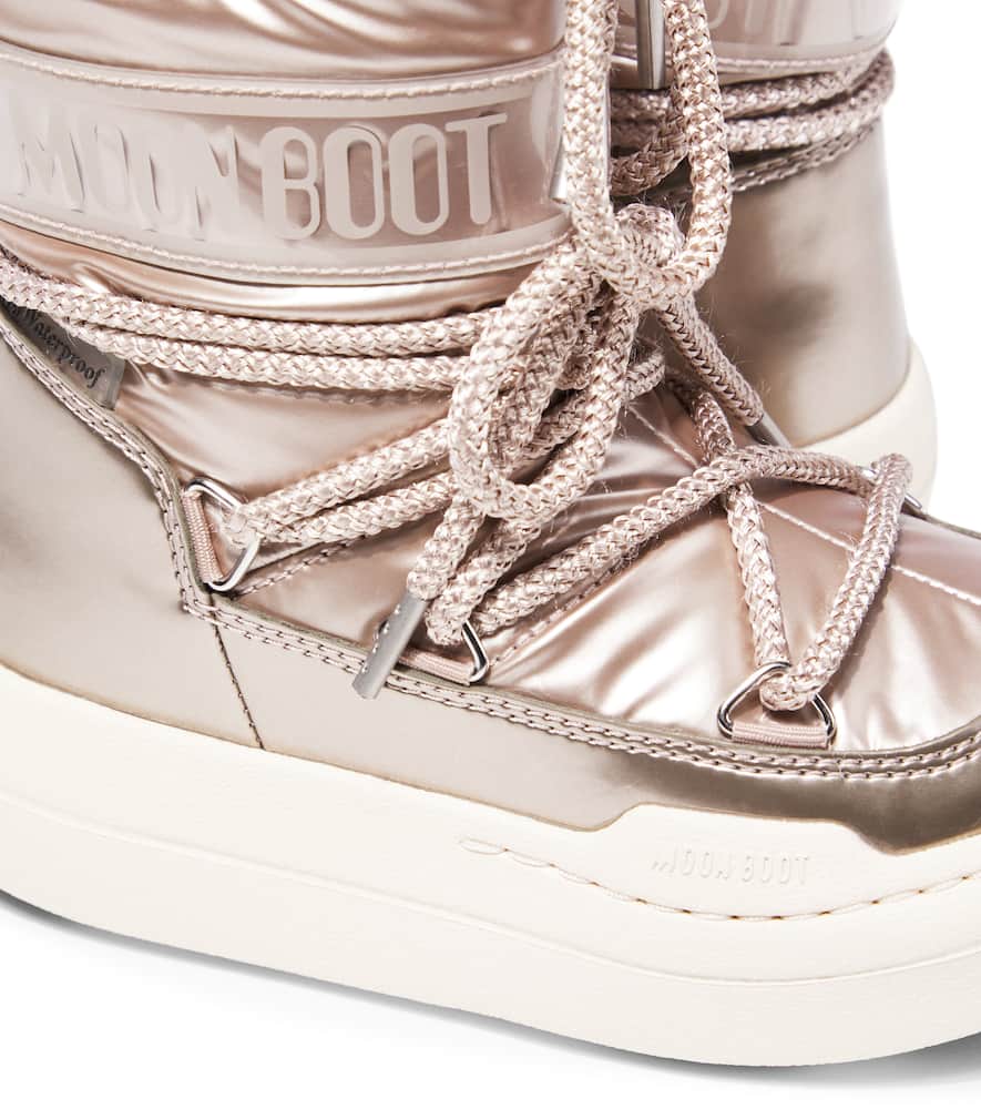 Moon Boot Junior Park Metallic Snow Boots In Gold