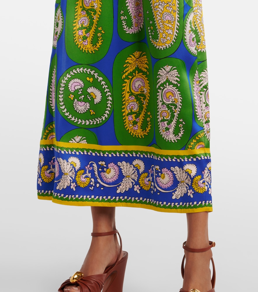  Alemais Alã©mais Printed Silk Satin Maxi Dress 