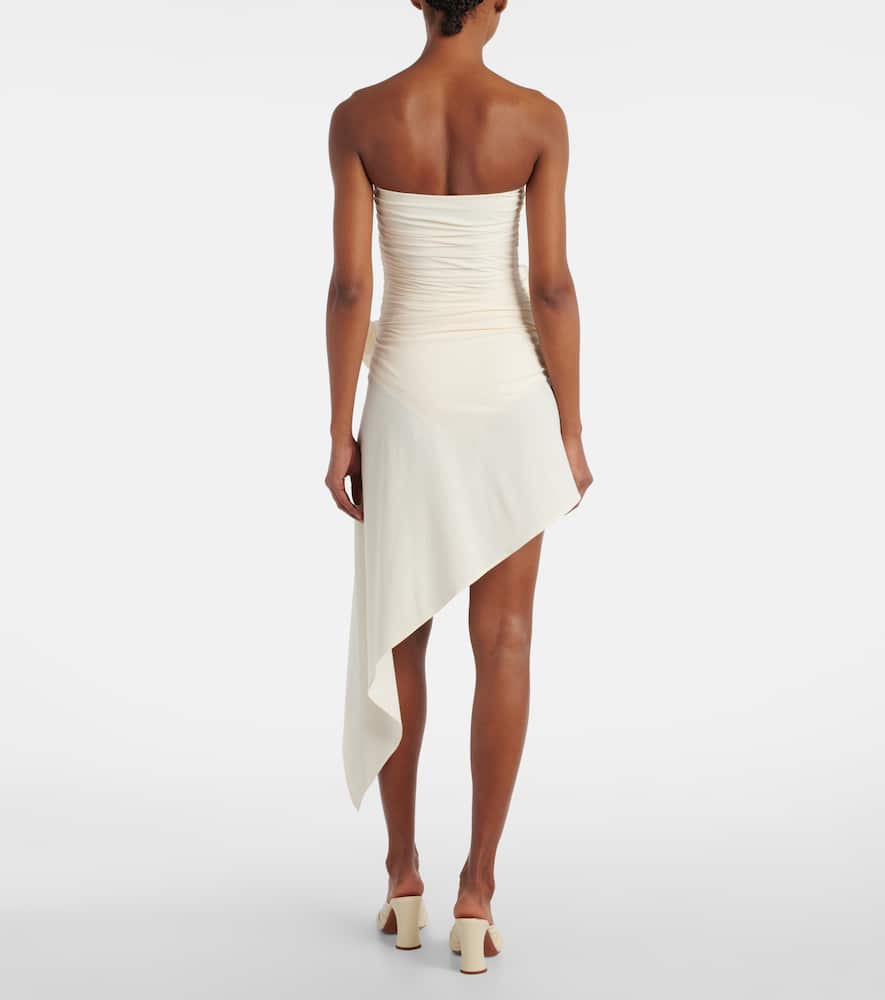 Magda Butrym Draped Knot Asymmetric Design Skirt In White