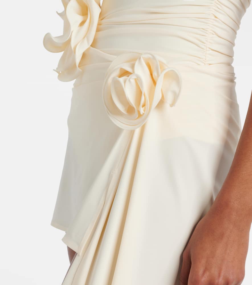 Magda Butrym Draped Knot Asymmetric Design Skirt In White