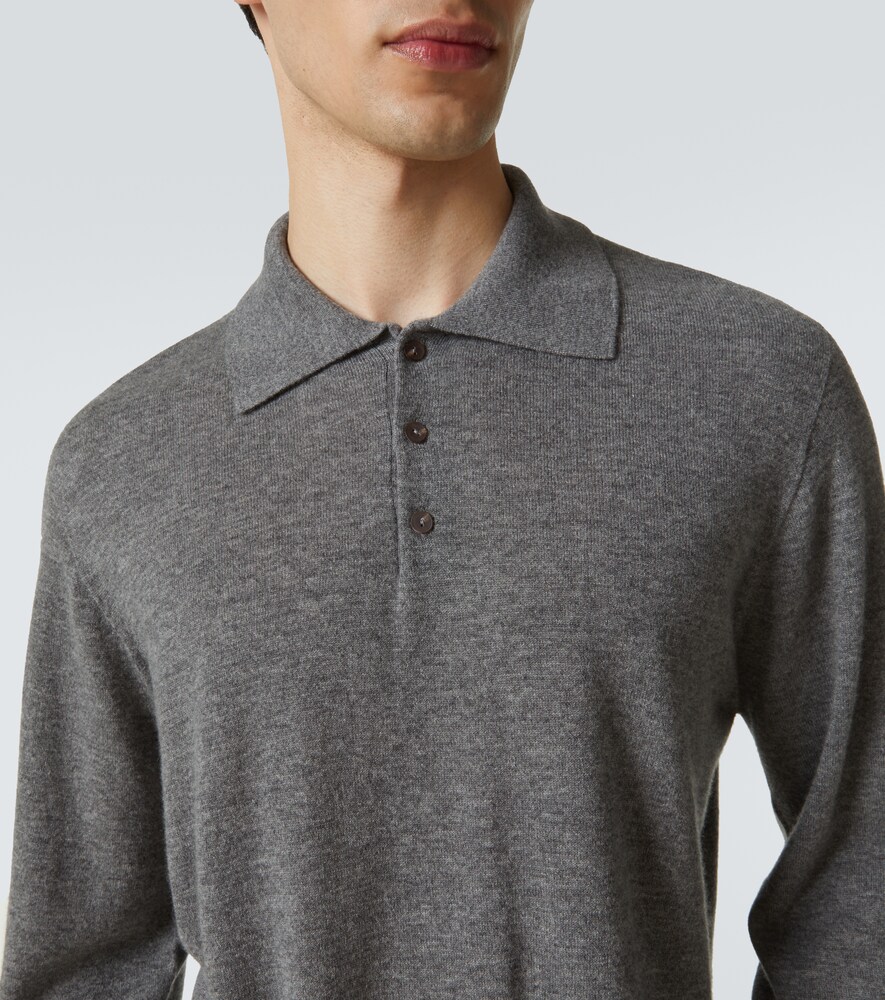  The Row The Row Judi Cashmere Polo Sweater 