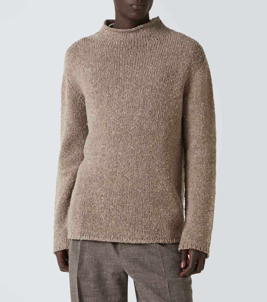 The Row Ryoko Cotton Sweater In Brown
