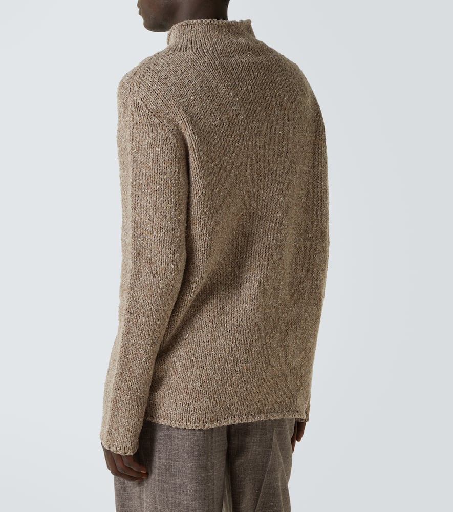 The Row Ryoko Cotton Sweater In Brown