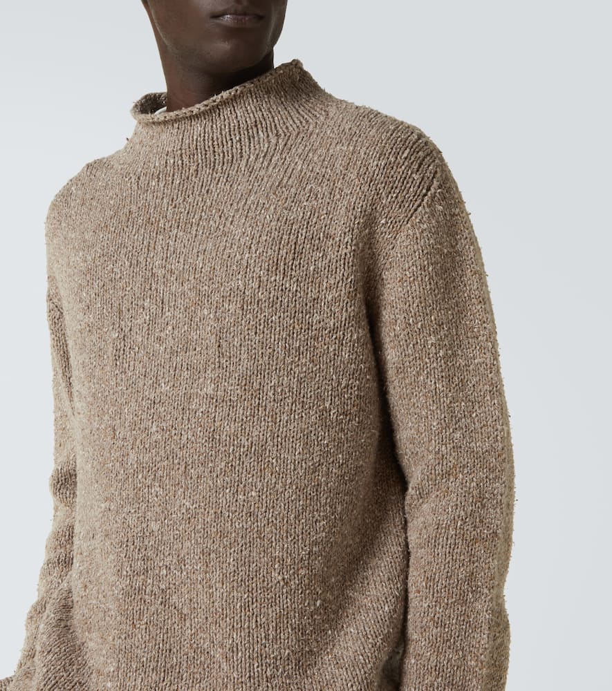 The Row Ryoko Cotton Sweater In Brown