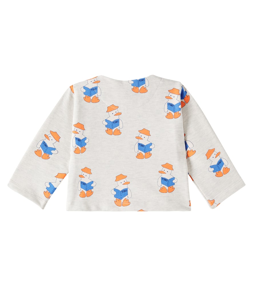 Tinycottons Baby Readers Cotton-blend Jersey Jacket In Multicoloured