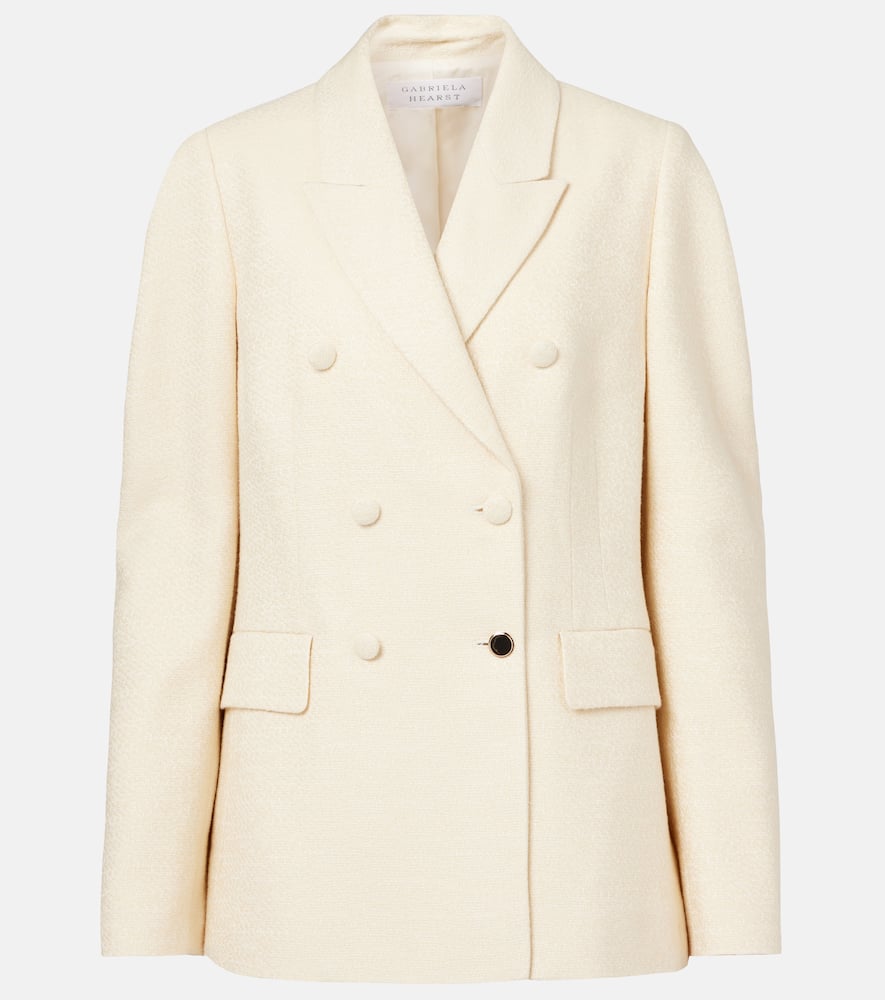 Gabriela Hearst Sedna Double-breasted Silk Blazer