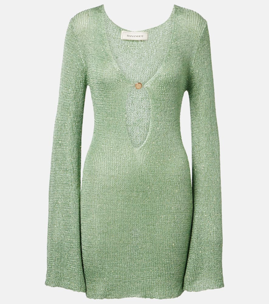 Rey sequined knitted minidress