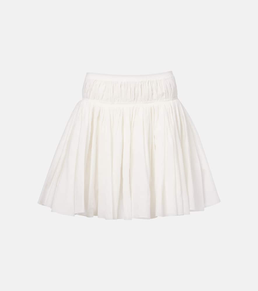 Alaïa Cotton and linen miniskirt