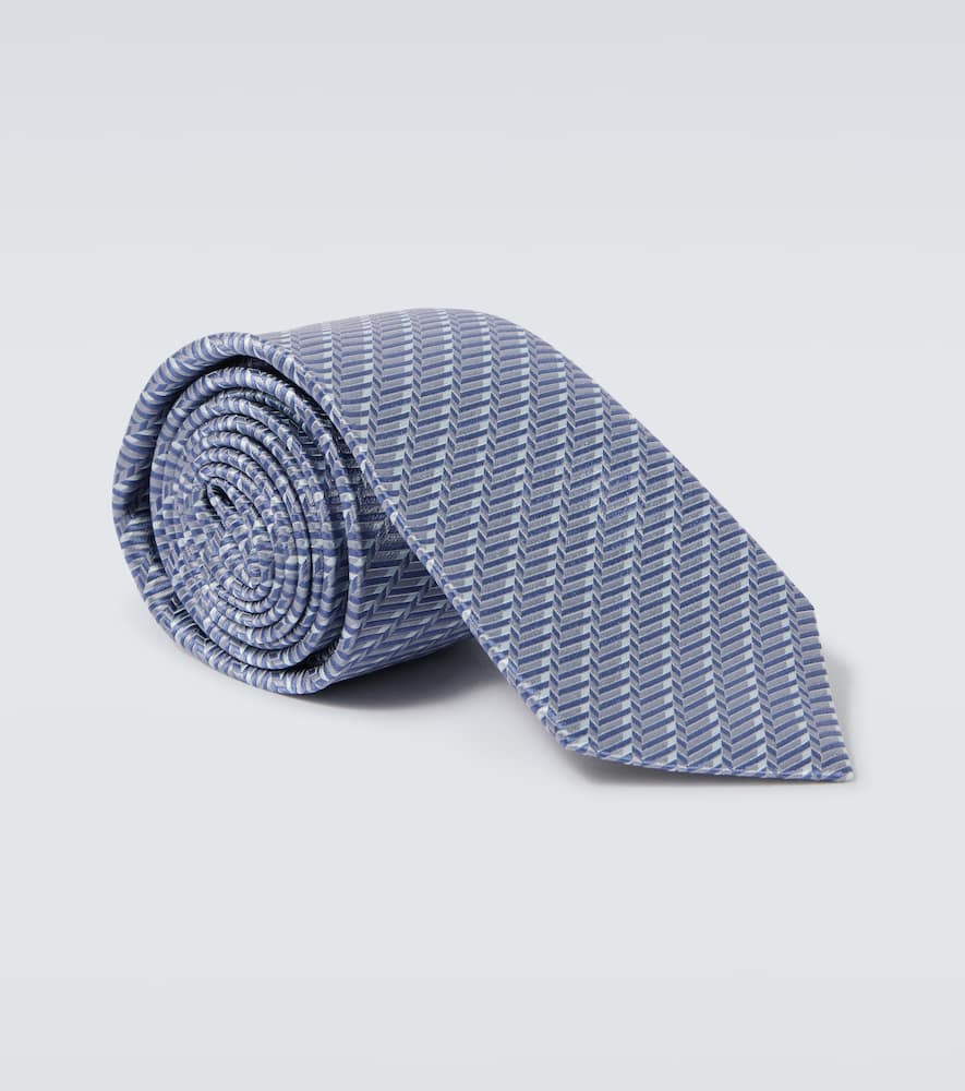 Silk jacquard tie