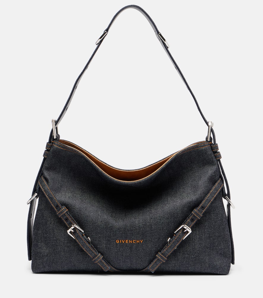 Voyou Medium denim shoulder bag