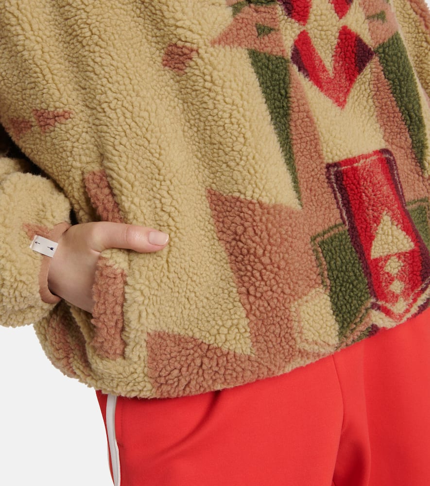 The Upside Harlow Printed Fleece Half-zip Sweater In Multi