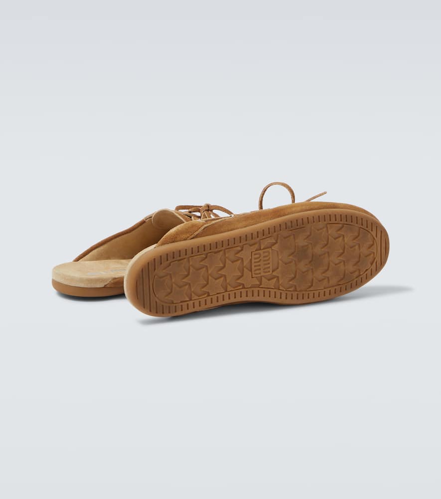 Miu Miu Suede Mules In Brown