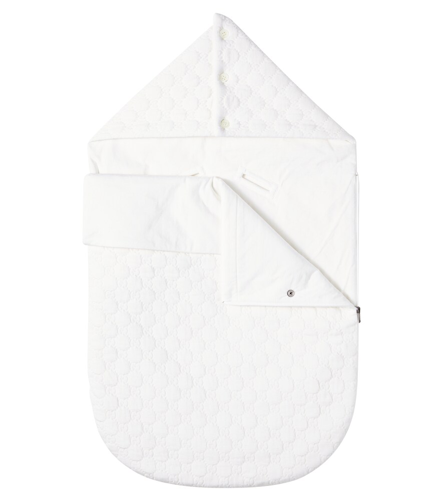  Gucci Kids Gucci Kids Baby Gg Padded Cotton-blend Blanket 