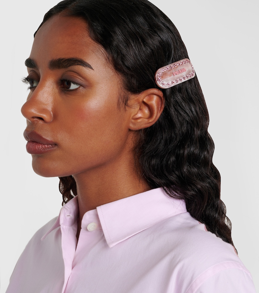  Prada Prada Haarspange Mit Kristallen 