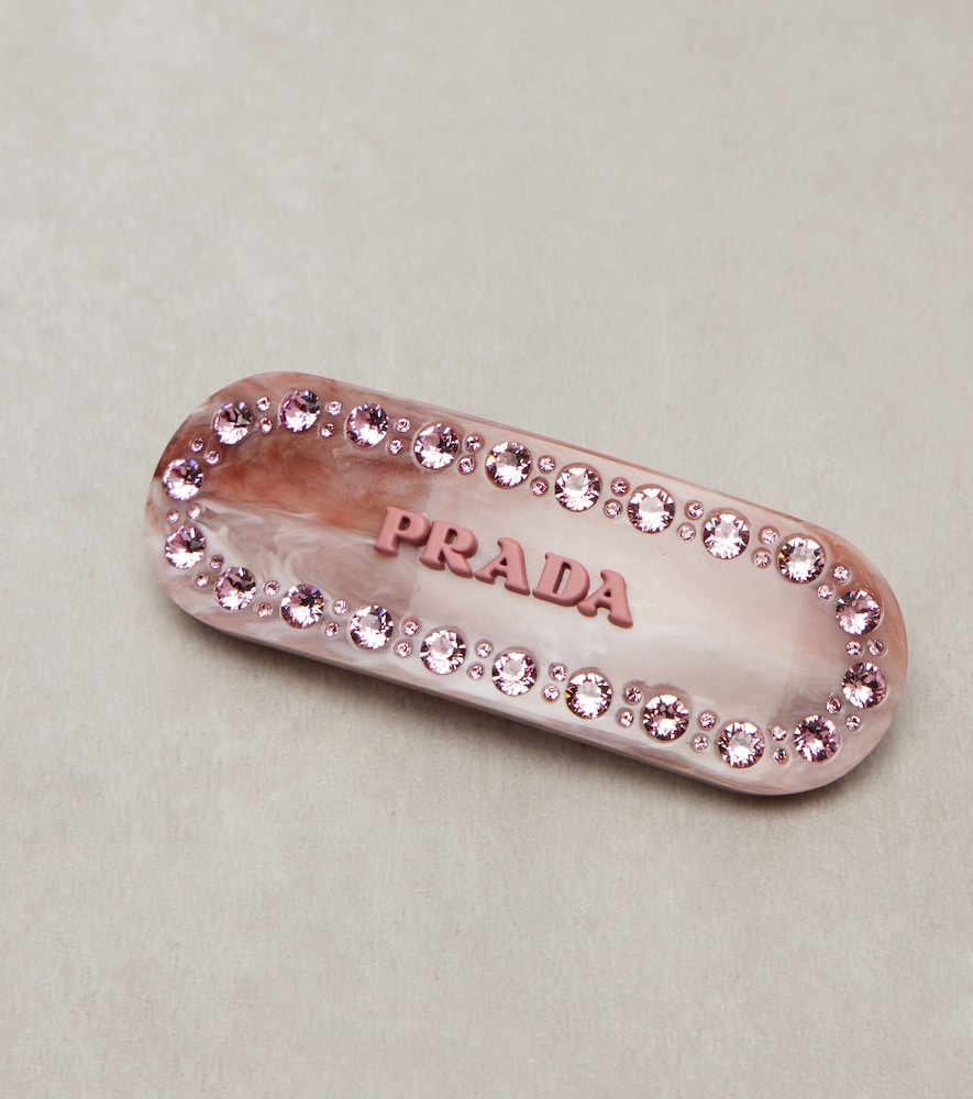  Prada Prada Haarspange Mit Kristallen 