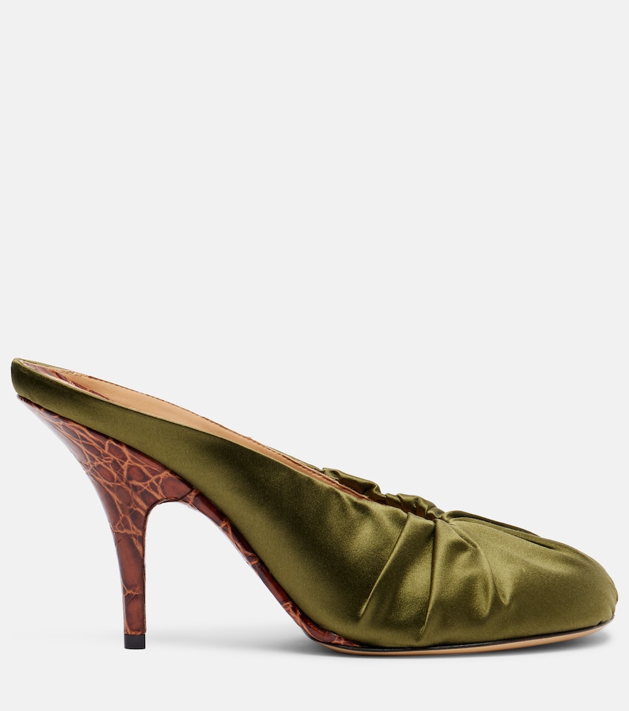  Dries Van Noten Dries Van Noten 90 Satin Mules 
